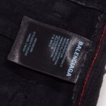 Jeans Balenciaga Signature Print Black BL028 - Image 7