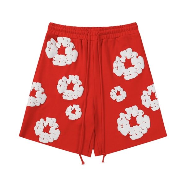 Shorts Denim Tears White Clouds Red - Image 1