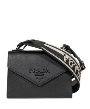 Monochrome Saffiano Schwarz 21 cm