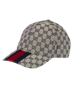 Baseballkappe mit blau-rotem Webstreifen