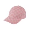 Baseballkappe aus rosa Leder