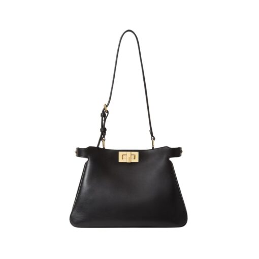 Tasche aus schwarzem Leder  19cm
