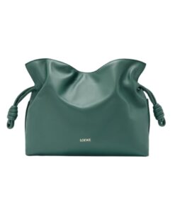 Clutch aus Nappa-Kalbsleder in Vetiver 24.5cm