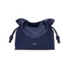 Clutch aus Nappa-Kalbsleder Abgründiges Blau 24.5cm