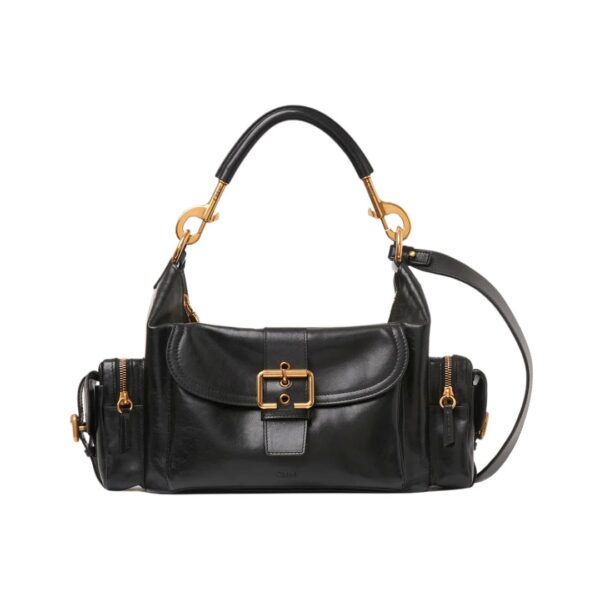 Camera Schwarz/Gold 34 cm