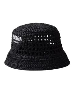 Crochet Bucket Schwarz