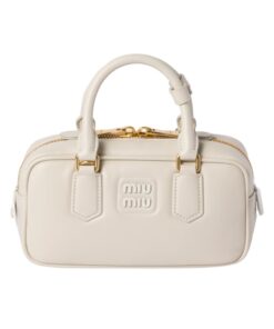 Arcadie-Leder-Mini Kreideweiß  10.5cm