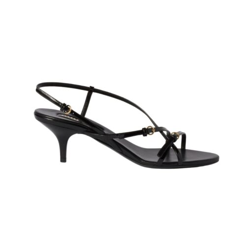 Lackleder mit Schnallen Schwarz 5.5cm