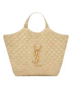 Icare Maxi Shopping Bag aus gestepptem Nubuk-Leder 58cm