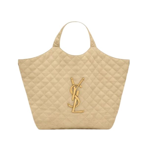 Icare Maxi Shopping Bag aus gestepptem Nubuk-Leder 58cm