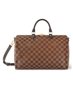 Speedy Bandoulière aus Damier Ebene Canvas 35cm