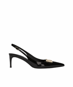 Poliertes Kalbsleder Slingbacks