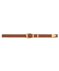 Kleiner Western-Gürtel aus natürlichem Kalbsleder 1.8cm