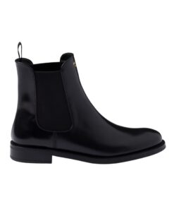 Alternative view of Stiefeletten aus gebürstetem Leder