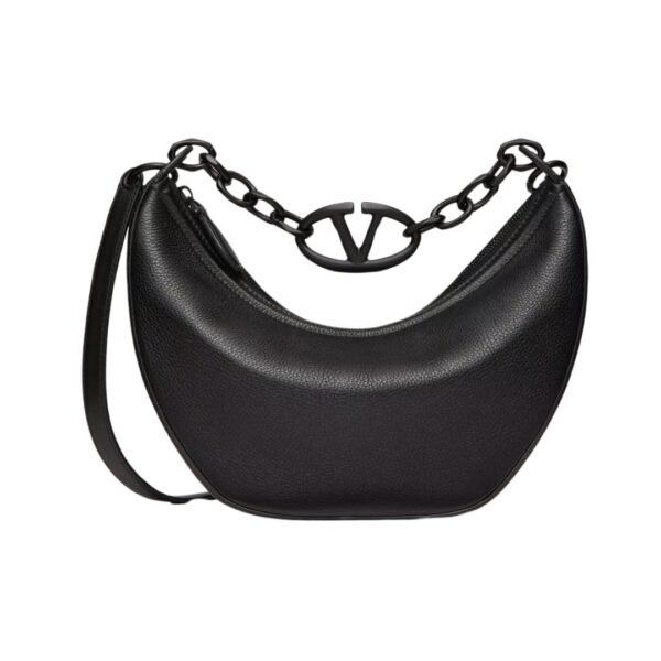 VLogo Moon Kleine Hobo Schwarz 29cm