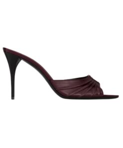 Babylone Mules aus glattem Leder 9cm