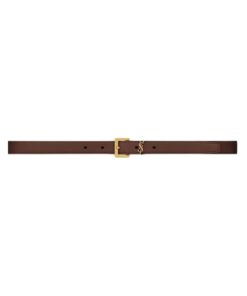 Cassandre dünner Gürtel aus glattem Leder 2cm