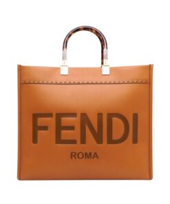 Braune Kalbsledertasche 31cm