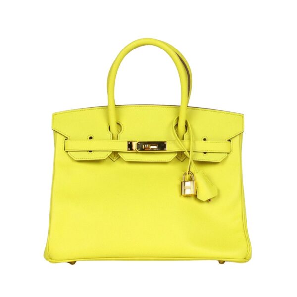 Limette Epsom Gold-Hardware 30cm