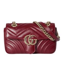 GG Marmont Mini-Schultertasche Gucci Rot 22cm