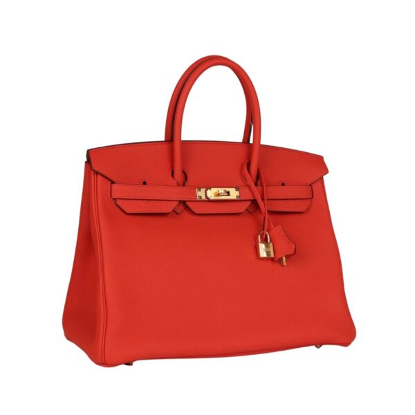 Capucine Togo mit Gold-Beschlägen 35cm – Bild 4