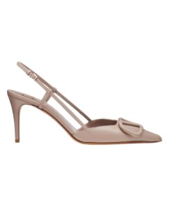 Slingback Pumpe Puder 80cm