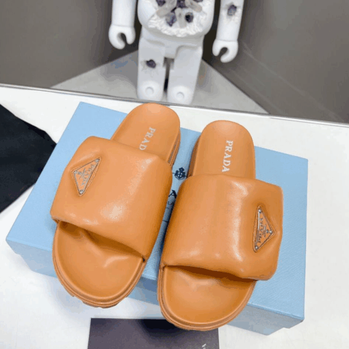 Quilted Sandals Braun – Bild 2