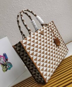 Alternative view of Symbole Embroidered Tote Kaffee 39 cm