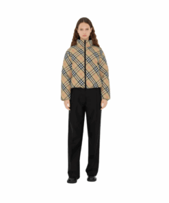 Alternative view of Nylon-Pufferjacke Braun/Beige