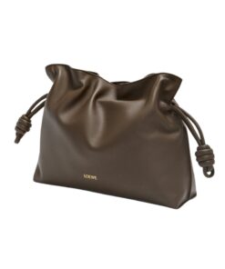 Alternative view of Clutch aus Nappa-Kalbsleder Schokolade 24.5cm