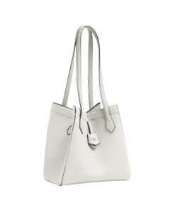 Alternative view of Umwandelbare Ledertasche in Weiß  27cm