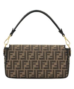 Alternative view of FF-Tasche aus braunem Stoff  15cm