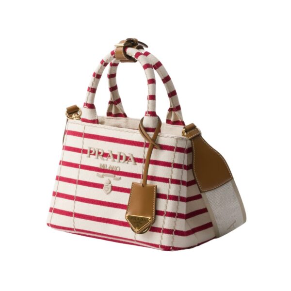 Striped Cotton Canvas Gelb/Rot 15 cm – Bild 2