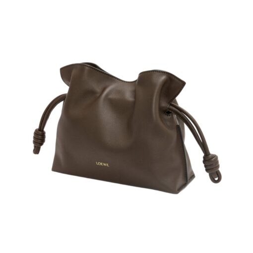 Clutch aus Nappaleder in Schokoladenbraun 18cm - Image 2