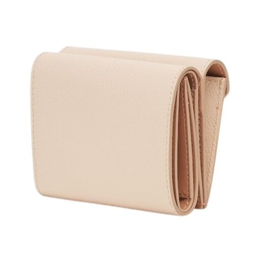 Brieftasche aus rosa Leder 8cm – Bild 2