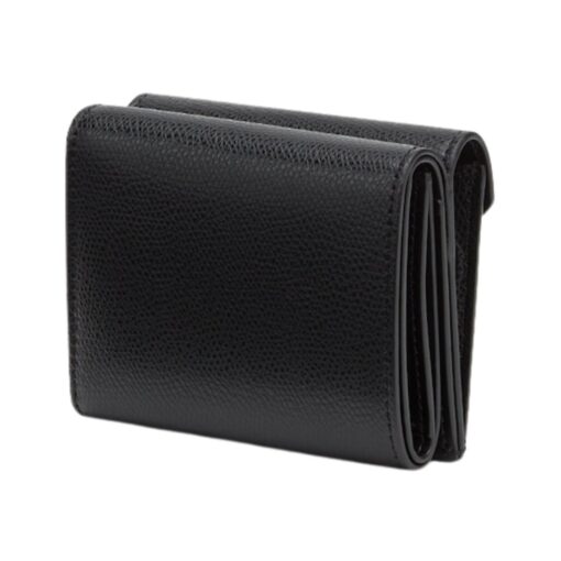 Brieftasche aus schwarzem Leder 8cm - Image 2