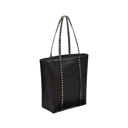 Rockstud Kalbsleder Schwarz 25.5cm – Bild 2