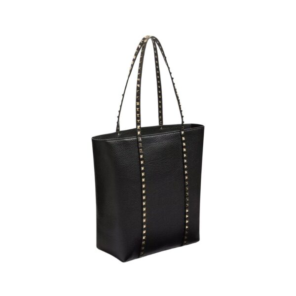 Rockstud Kalbsleder Schwarz 25.5cm – Bild 2