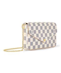 Alternative view of Félicie Damier Azur Canvas Clutch 21cm