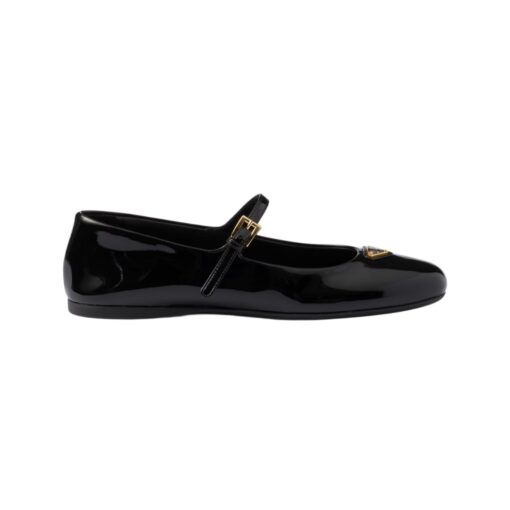 Lackleder-Ballerinas Schwarz – Bild 2