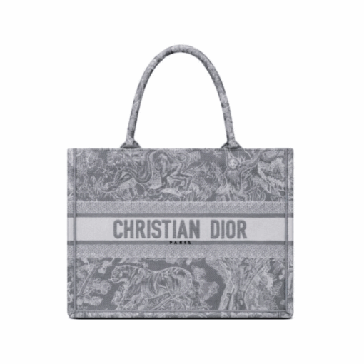 Book Tote Grau/Weiß 36 cm