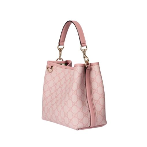 GG Emblem Mini-Beuteltasche Hellrosa 19cm – Bild 2