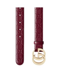 Alternative view of Leder mit GG-Ornament in Rot 3cm