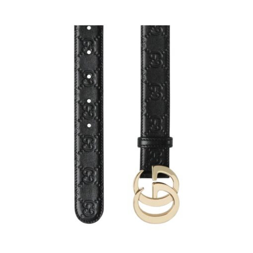 GG Milano Gürtel Schwarz  3cm – Bild 2