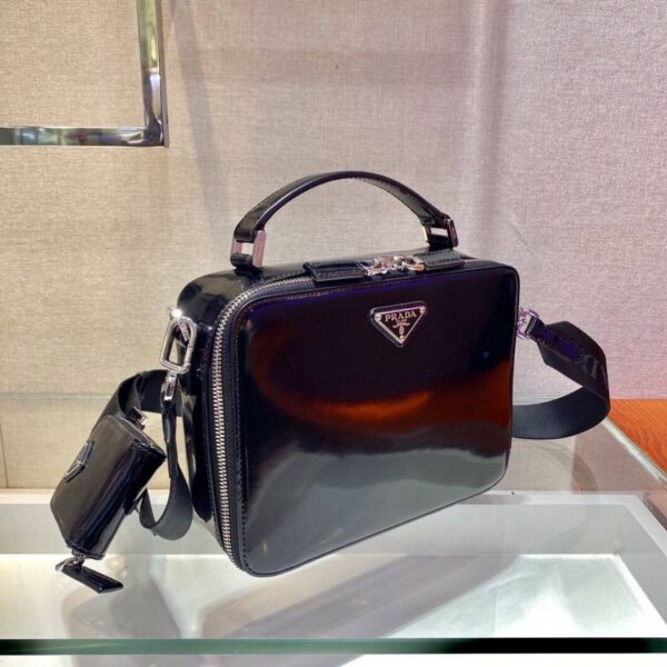 Brique Saffiano Schwarz 22 cm – Bild 3