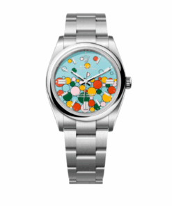 Oyster Perpetual Silbern/Blau 36 mm