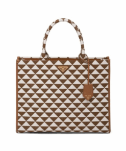Symbole Embroidered Tote Kaffee 39 cm
