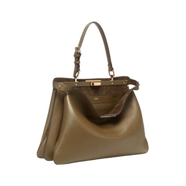 Grüne Ledertasche 28cm – Bild 3