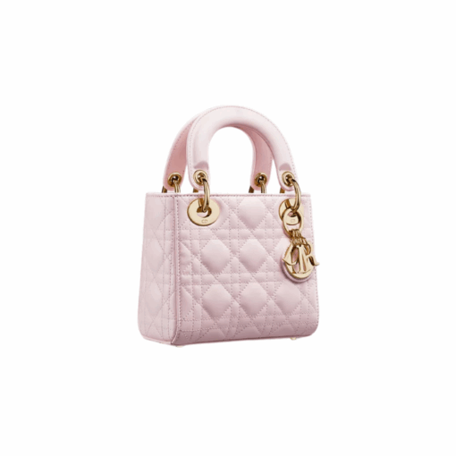 Blush roze lamsleer met Cannage-motief 20cm – Bild 2