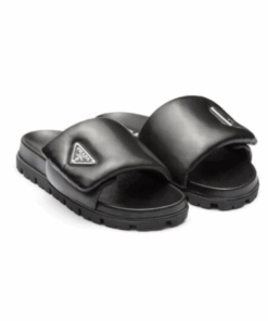 Quilted Sandals Schwarz